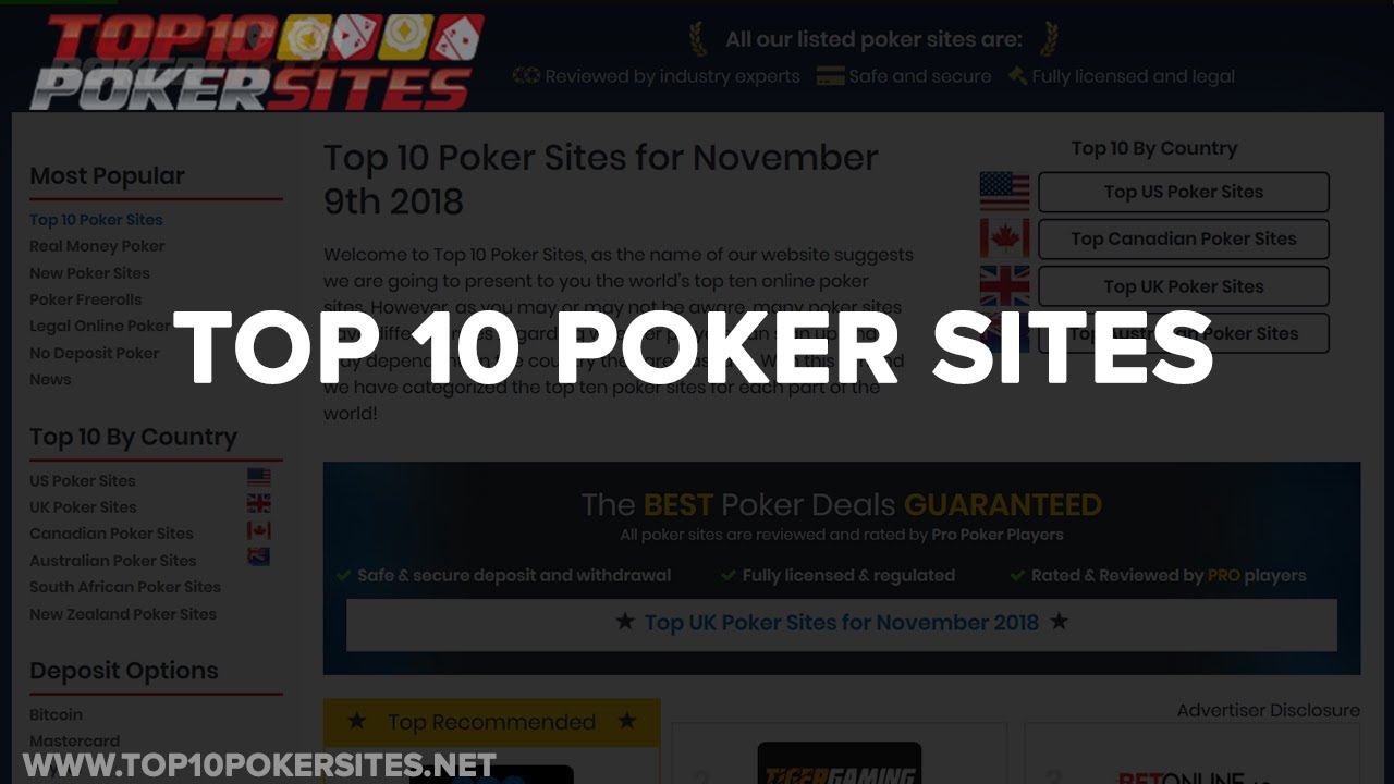 List Of Poker Websites
